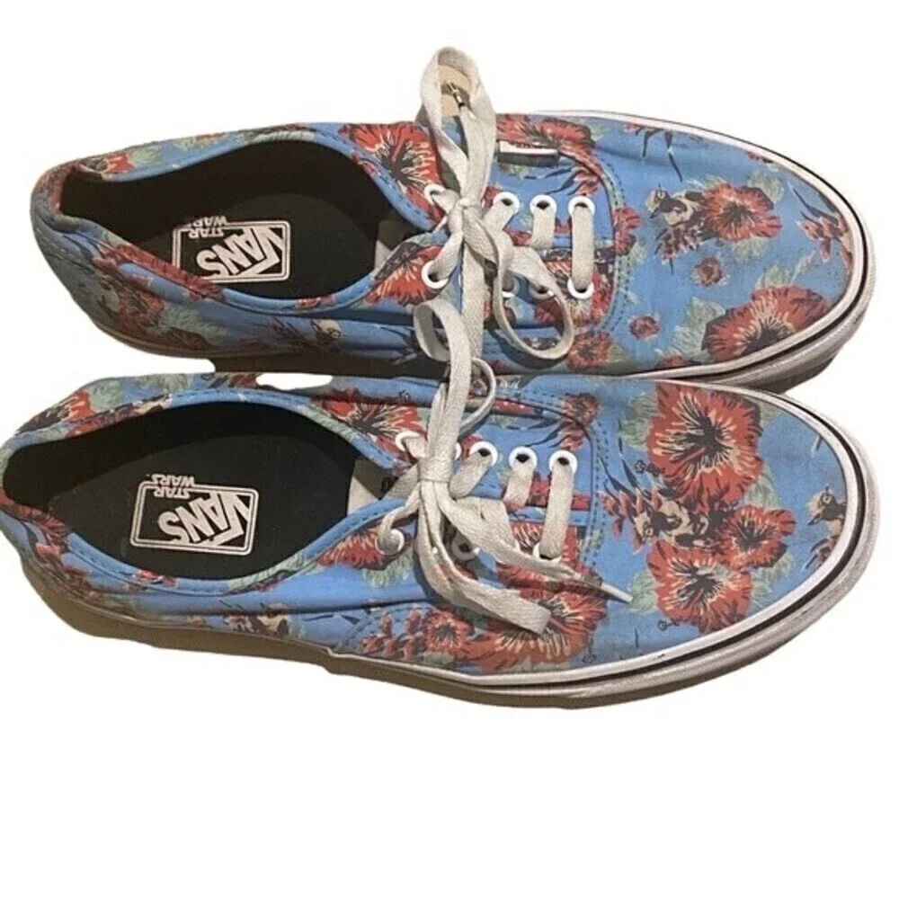 VANS Star Wars Yoda Aloha Floral Sneakers Limited Edition Men's 11.5